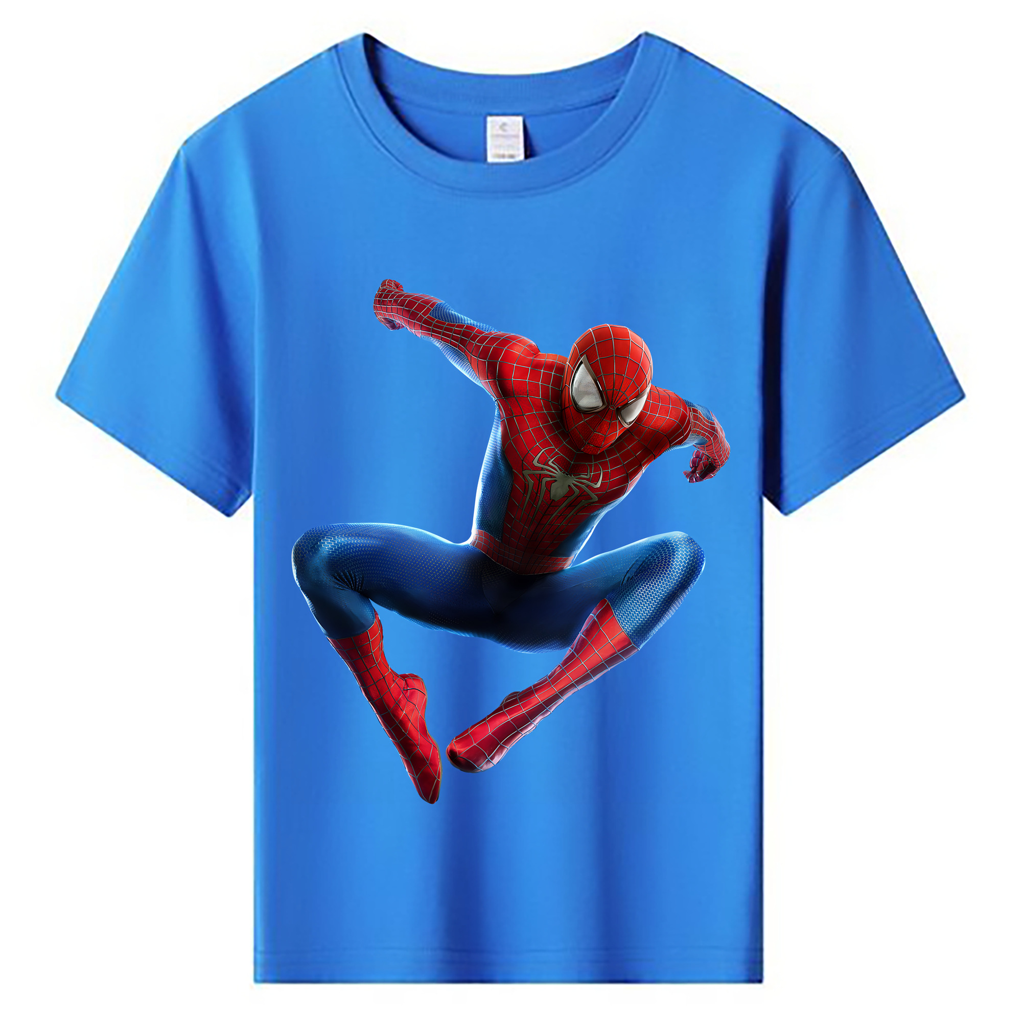 （画像用） Spider Man スパイダーマン 綿100％キッズTシャツ（フロントプリント）